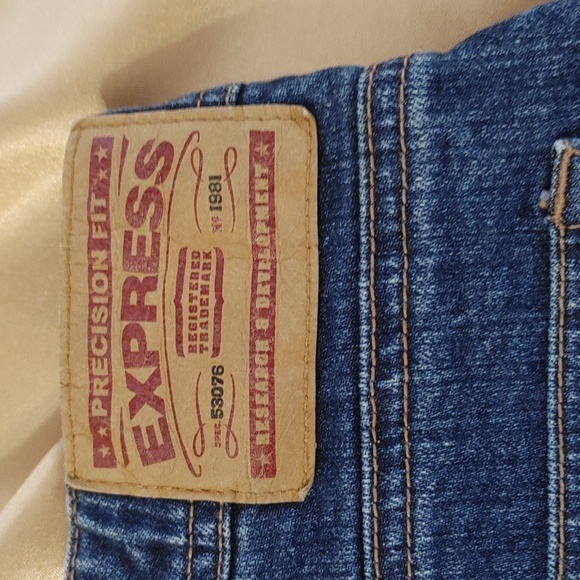 Express Precision Fit blue jeans 5/6 S - Picture 7 of 10